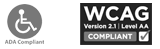 Página web adaptada a WCAG y ADA Compilant